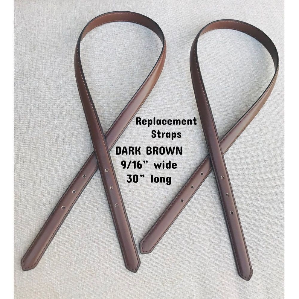 Replacement Straps DARK CHOCOLATE SMOOTH LEATHER